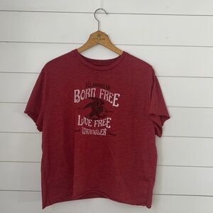 Wrangler Men’s red eagle tee shirt